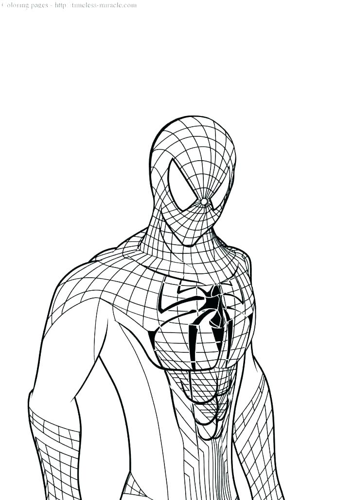 728x1030 Amazing Spider Man Coloring Pages