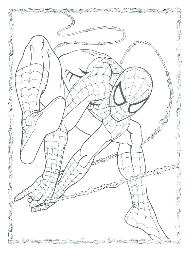 761x1024 Marvelous Spider Man Coloring Page