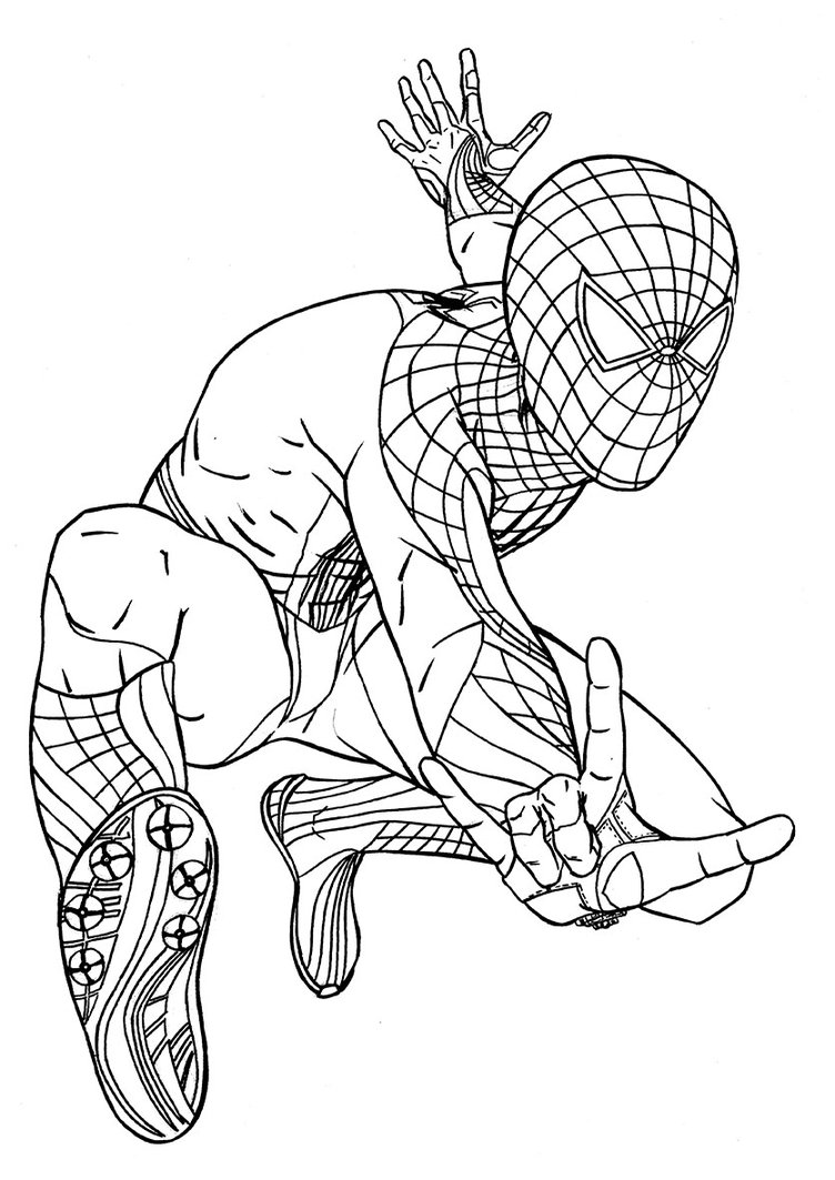 752x1063 Amazing Spiderman Coloring Pages
