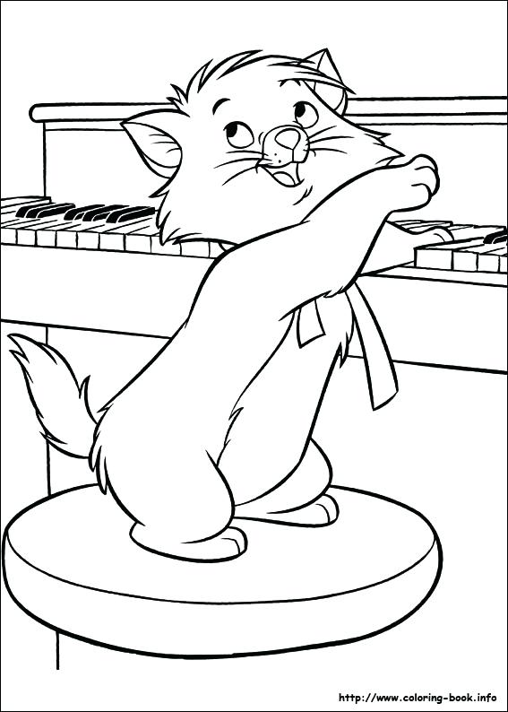 567x794 The Aristocats Coloring Pages The Coloring Picture Aristocats