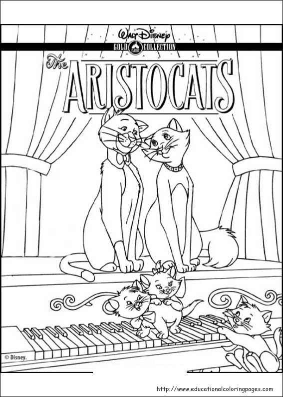 567x794 The Aristocats Coloring Pages