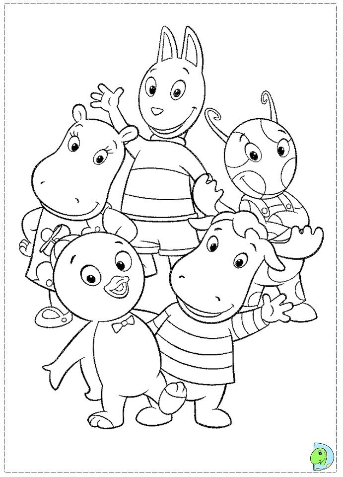 691x960 Backyardigans Coloring Pages Colorings