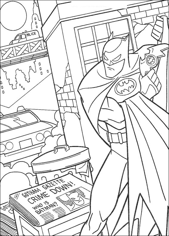 567x794 Coloring Page Batman Journal