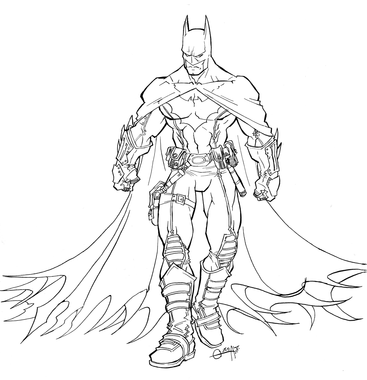 1264x1309 Free Printable Batman Coloring Pages For Kids Batman, Free