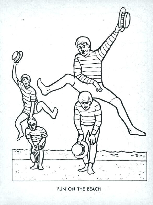 585x783 Beatles Coloring Book