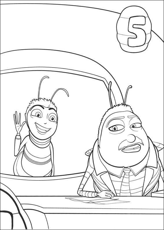 567x794 Bee Movie Coloring Page