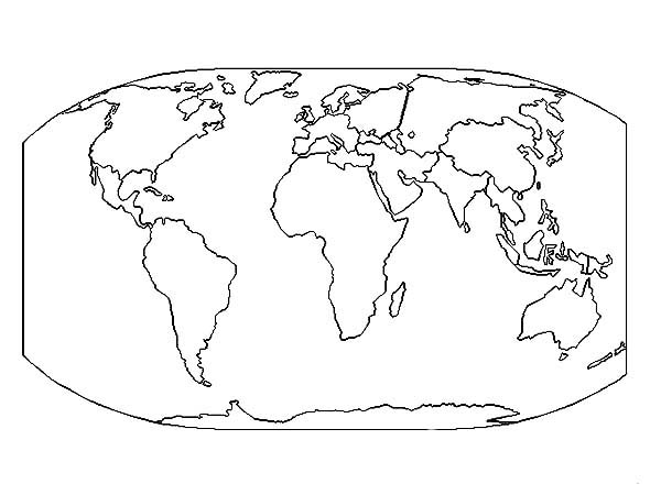 600x450 The Very Best World Map Coloring Page
