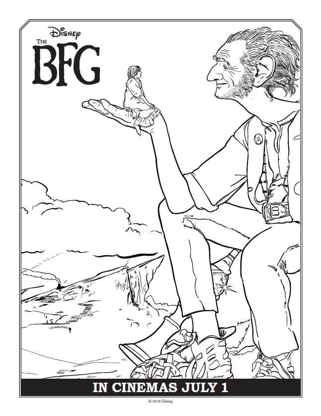 646x836 The Bfg Coloring Pages And Activity Sheets Free Printable