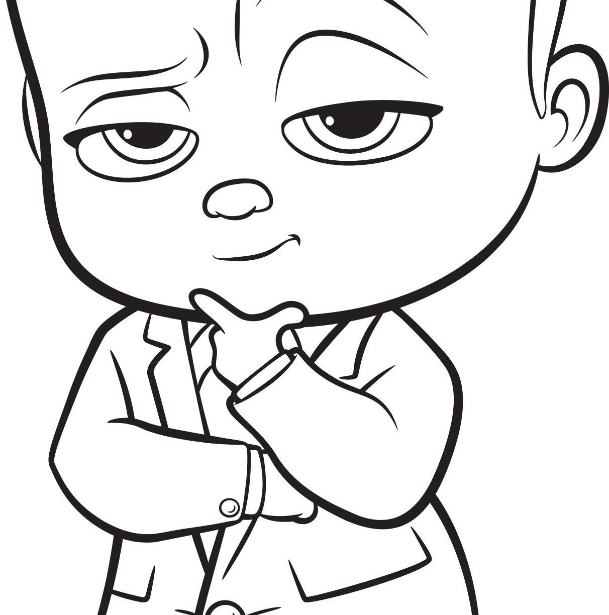 1212x1224 The Boss Baby Coloring Pages For Kids Free Printable Sheets