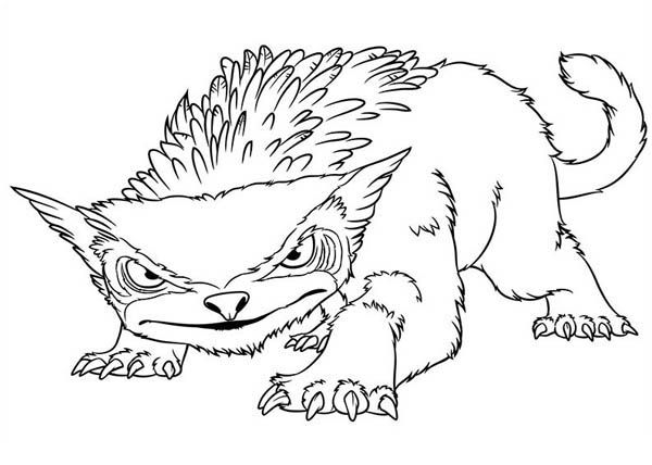 600x428 One Of The Crossbreed Animal From The Croods Coloring Page