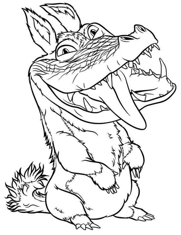 600x776 The Croods, Meet Crocopup From The Croods Coloring Page
