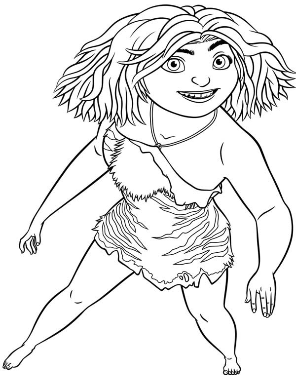 600x790 Croods Coloring Pages