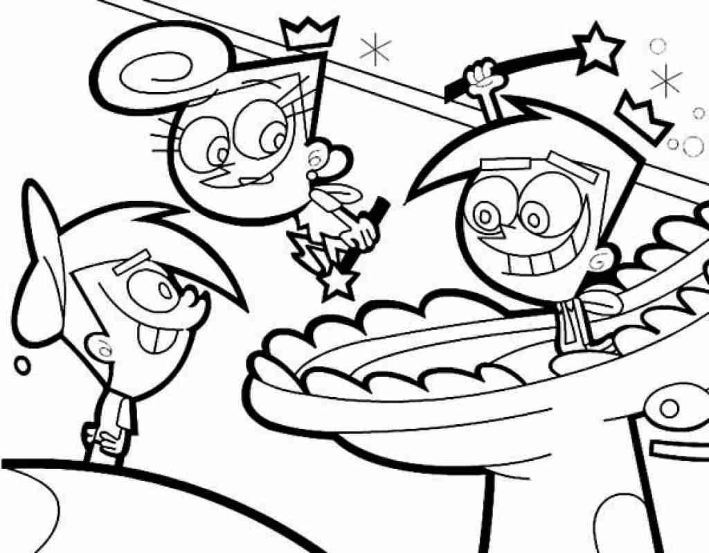 1024x798 Fairly Odd Parents Coloring Pages Paginone Biz Incredible Olegratiy