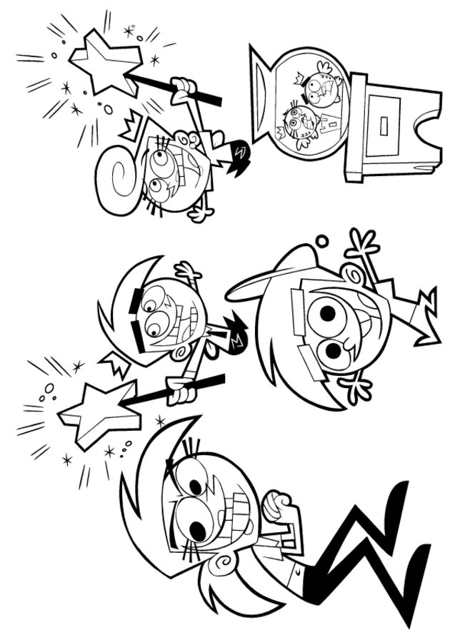 The Fairly Oddparents Coloring Pages at GetDrawings | Free download