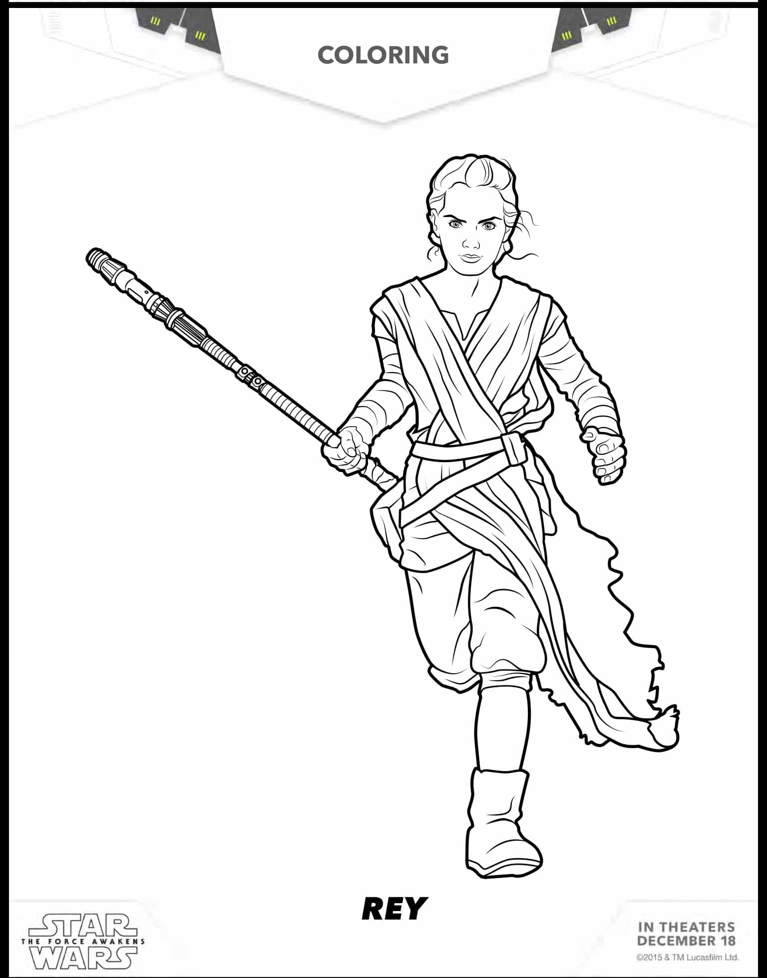1536x1958 New Free Star Wars The Force Awakens Coloring Sheets Hispana
