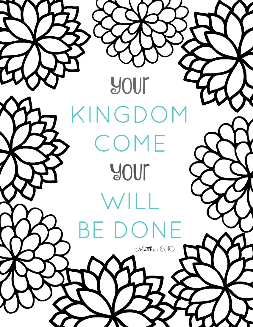 850x1100 Free Printable Bible Verse Coloring Pages With Bursting Blossoms
