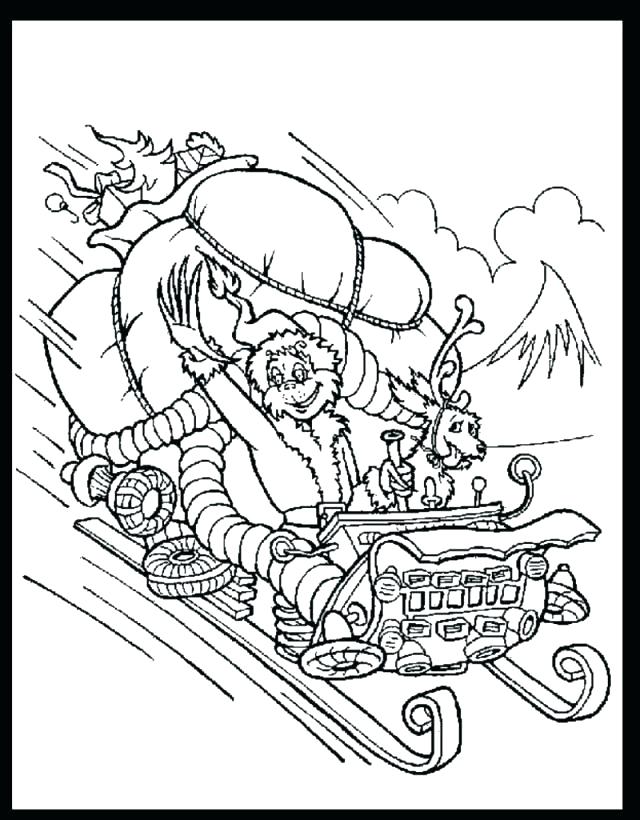 640x820 How The Grinch Stole Christmas Coloring Pages