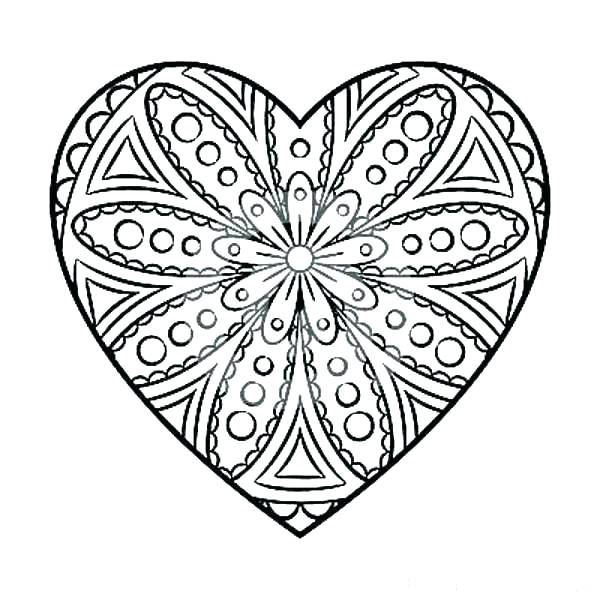 600x600 Hearts Coloring Pages Pdf Heart Coloring Book Plus Coloring Page