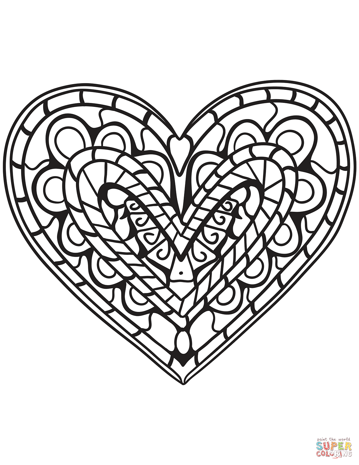 1159x1500 Heart Coloring Pages Free Printable Pictures Heart Coloring Pages