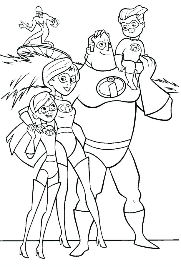 615x907 Incredibles Coloring Page The Coloring Pages Medium Size