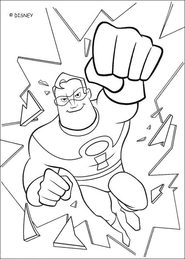 607x850 The Incredibles Coloring Pages