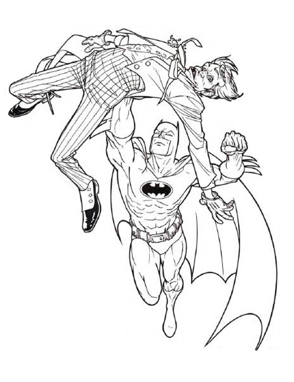 600x778 Batman Joker Coloring Pages