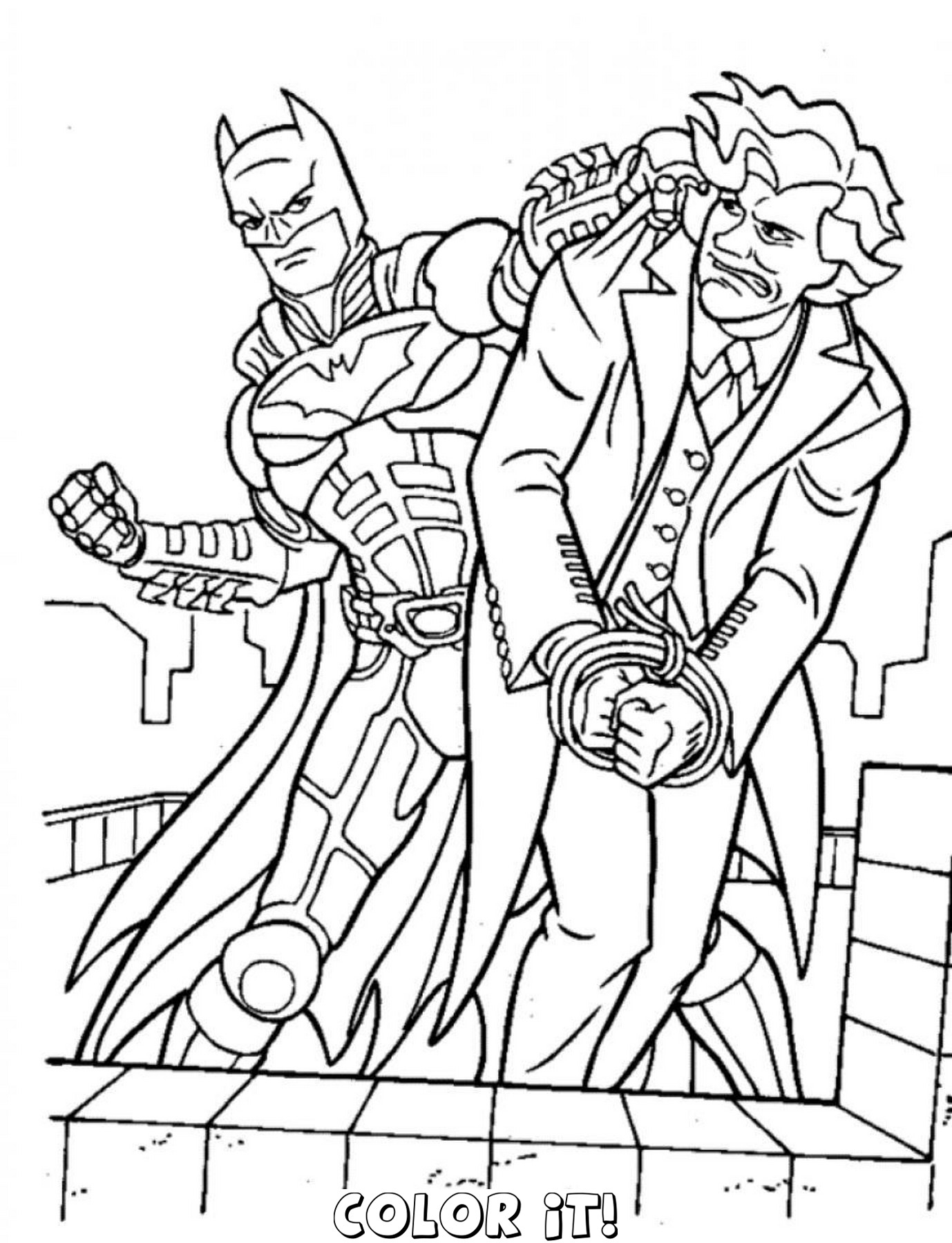 1378x1800 The Joker Coloring Pages Free Coloring For Kids