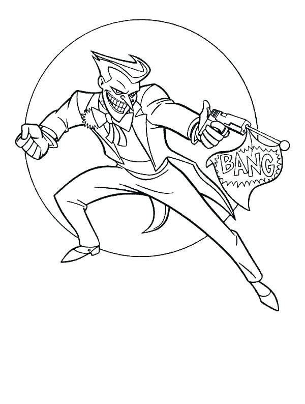 The Joker Coloring Pages at GetDrawings | Free download