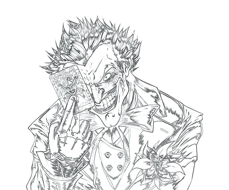 The Joker Coloring Pages at GetDrawings | Free download
