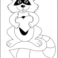 234x234 The Kissing Hand Printable Coloring Sheets Kindergarten