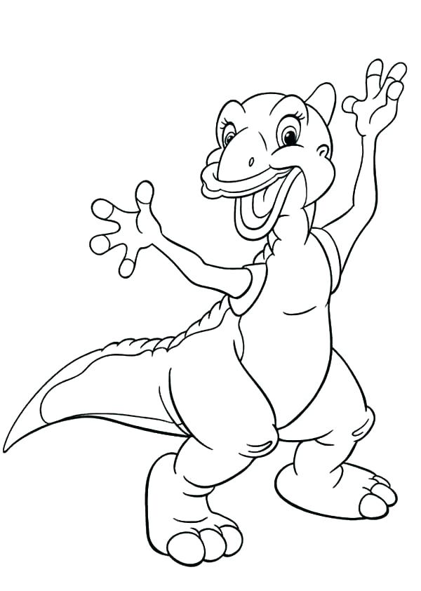 600x842 Ducky From Land Before Time Colouring Pages