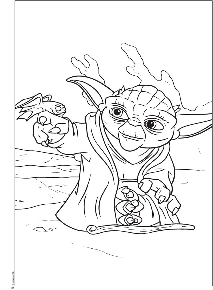 736x1002 Cute Master Yoda Coloring Pages