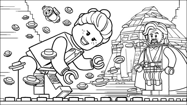 650x366 Lego Star Wars Last Jedi Ahch To Training Island Coloring Page