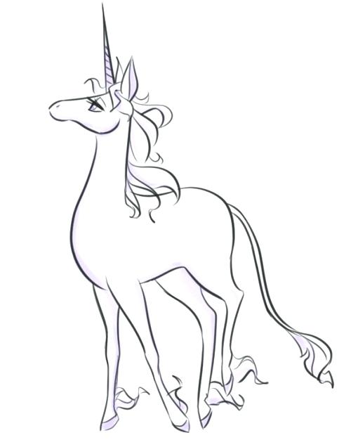 510x626 The Last Unicorn Coloring Pages