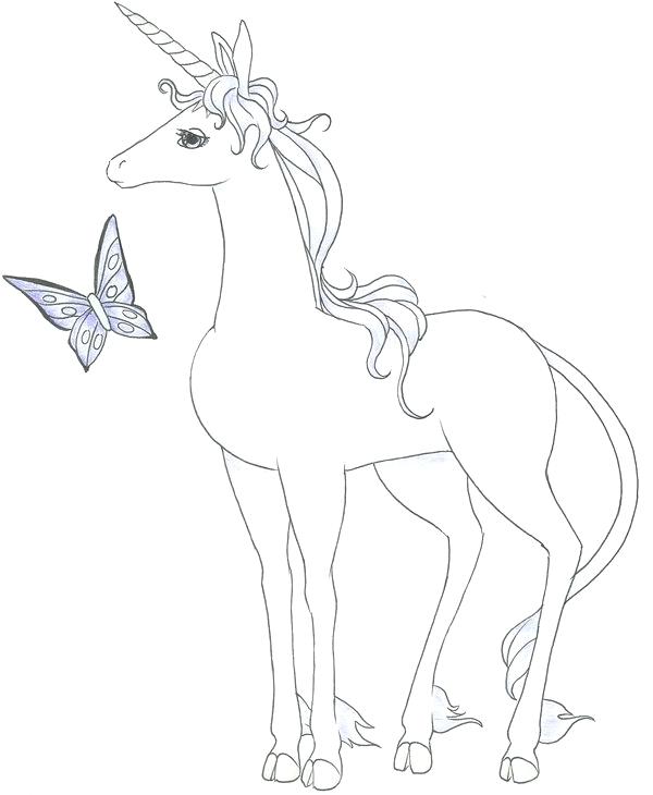 600x730 The Last Unicorn Coloring Pages The Last Unicorn Movie Coloring