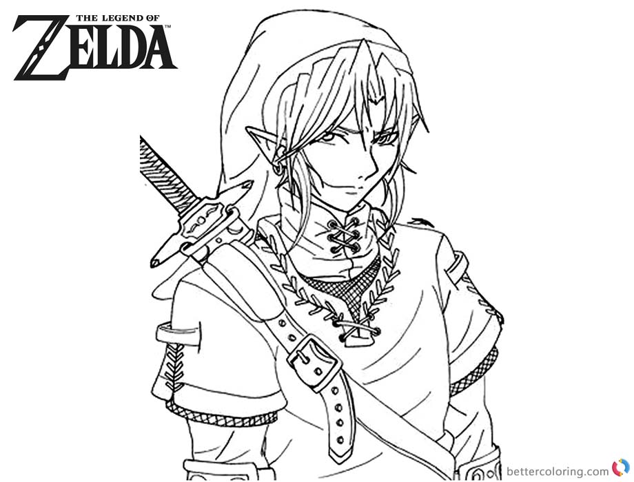 920x700 Legend Of Zelda Coloring Pages Fanart