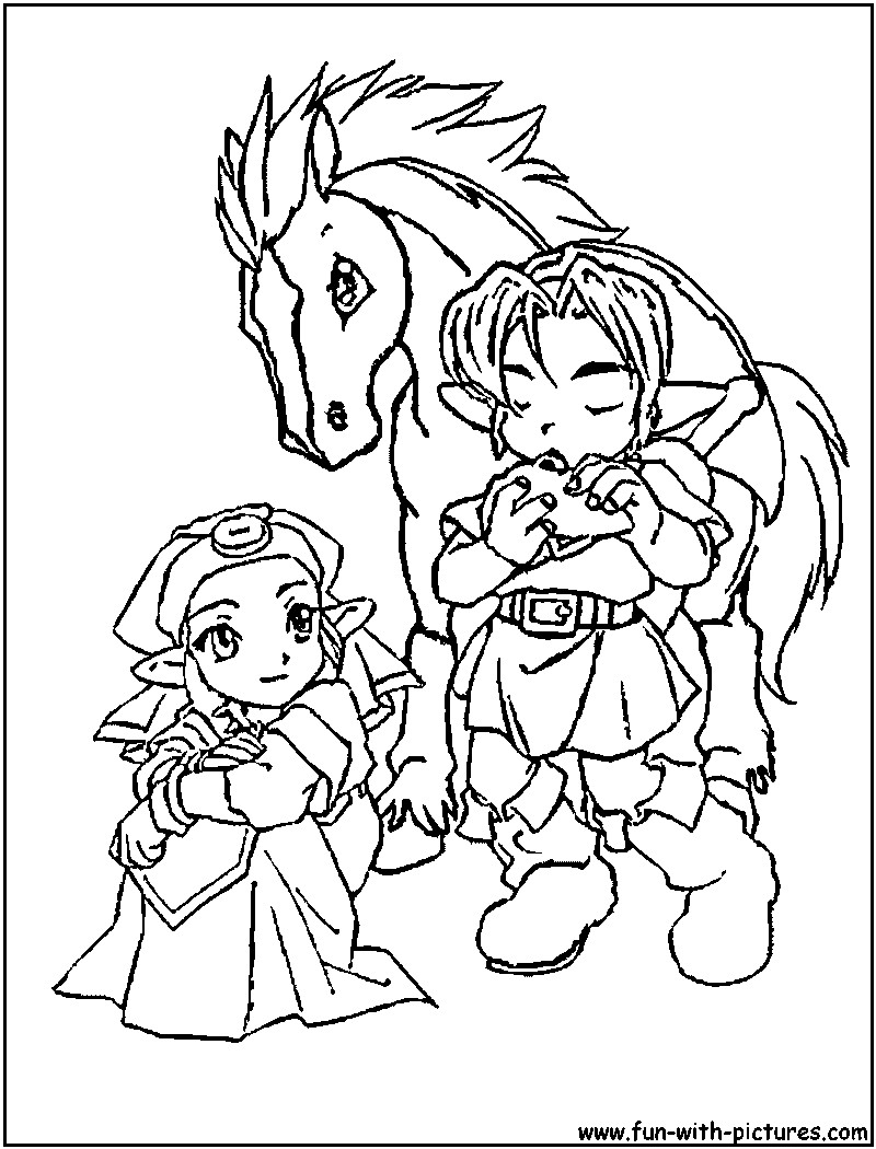 800x1050 The Legend Of Zelda Coloring Pages Entrancing