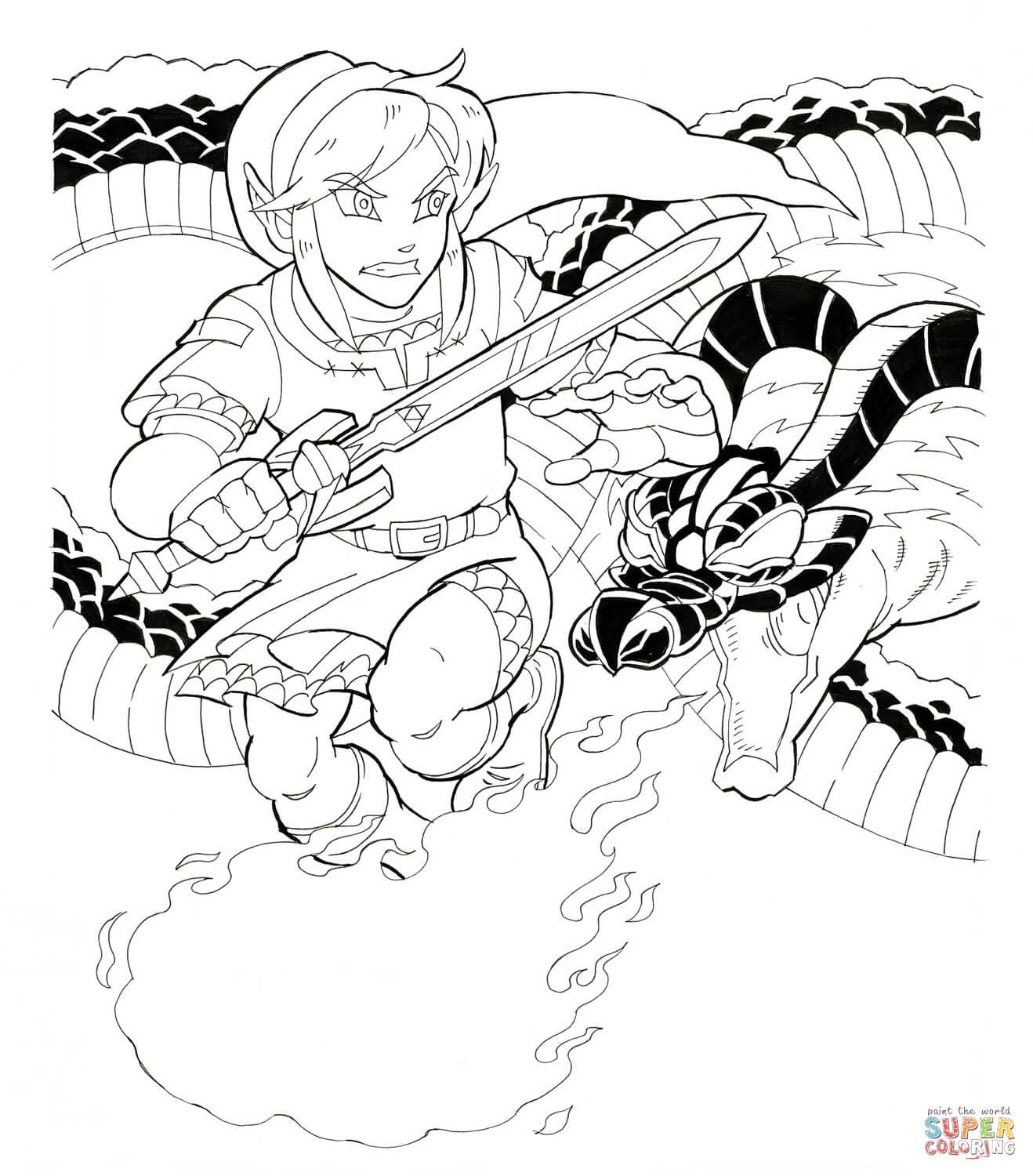 1318x1500 The Legend Zelda Coloring Pages Free Best Auto Market New