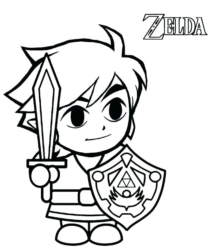 728x850 The Legend Of Zelda Coloring Pages