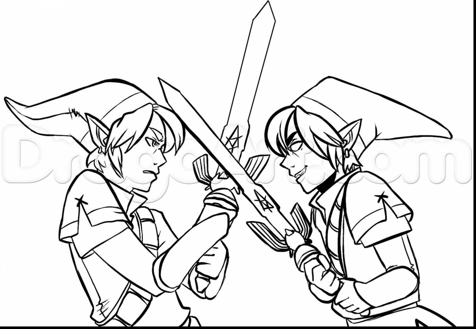 1870x1294 Best Of Zelda Twilight Princess Coloring Pages For Adults Gallery