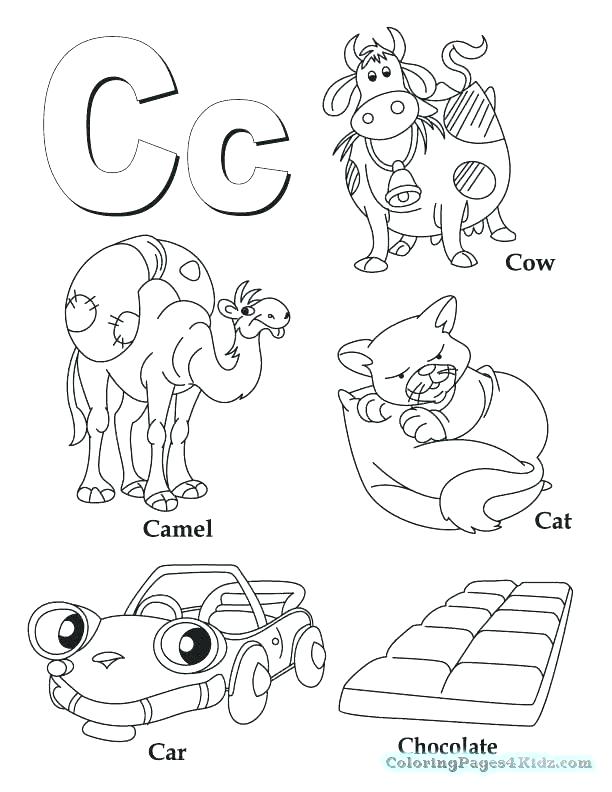 612x792 Letter Coloring Worksheets The Letter C Coloring Pages Letter C