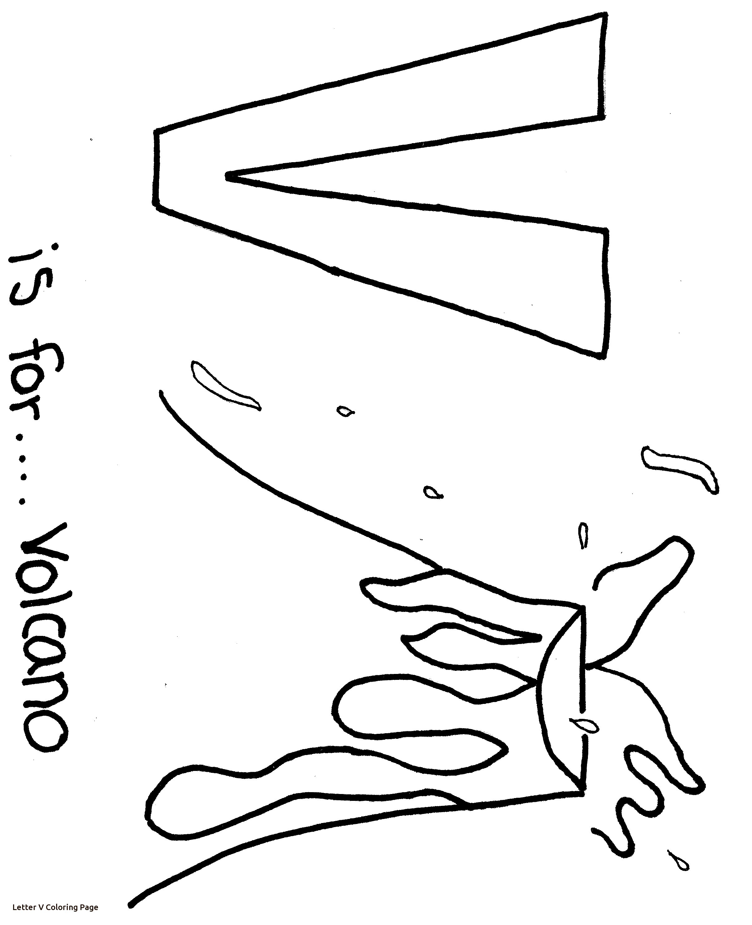2411x2966 Letter V Coloring Pages