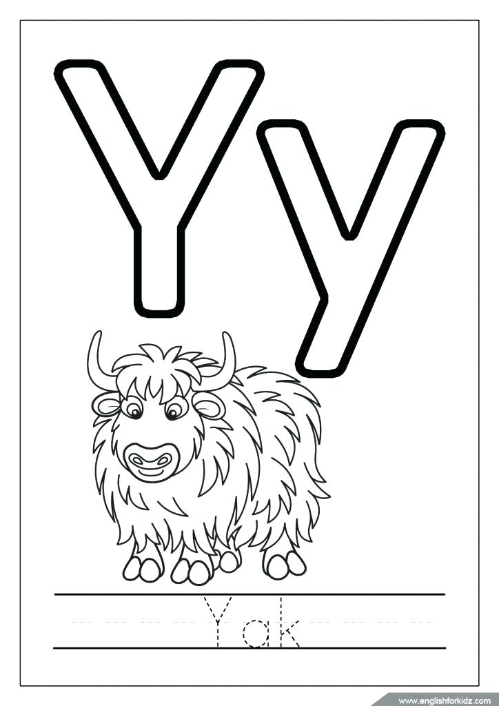 724x1024 Letter Y Coloring Pages Y Coloring Pages The Letter Y Coloring
