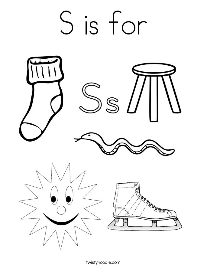 685x886 Letter S Coloring Pages
