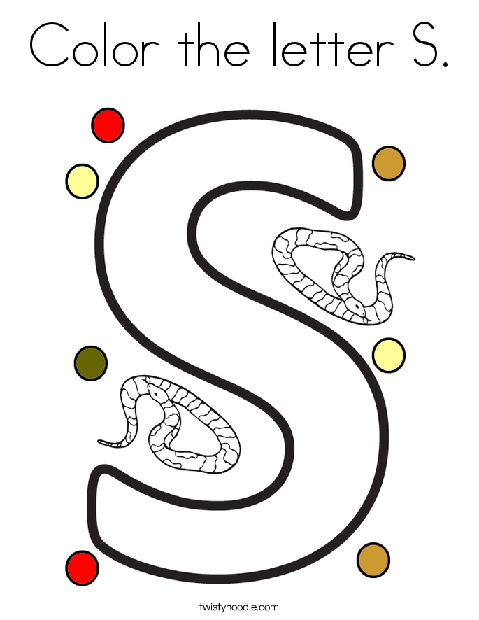 685x886 Letter S Coloring Pages