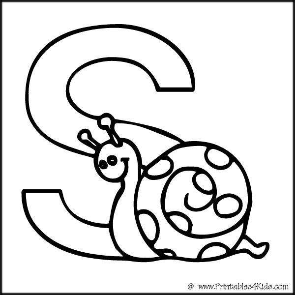 600x600 Coloring Pages Letter S Letter S Coloring Pages Preschool