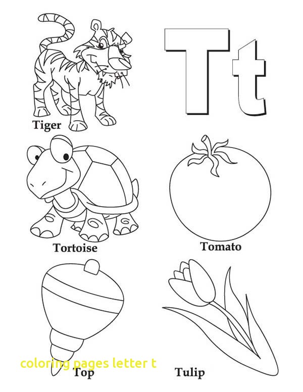 600x776 Coloring Pages Letter T With Letter T Coloring Abc S Free Coloring