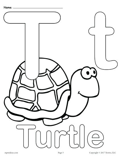 425x550 With Free Printable Uppercase And Lowercase Letter T Coloring Page