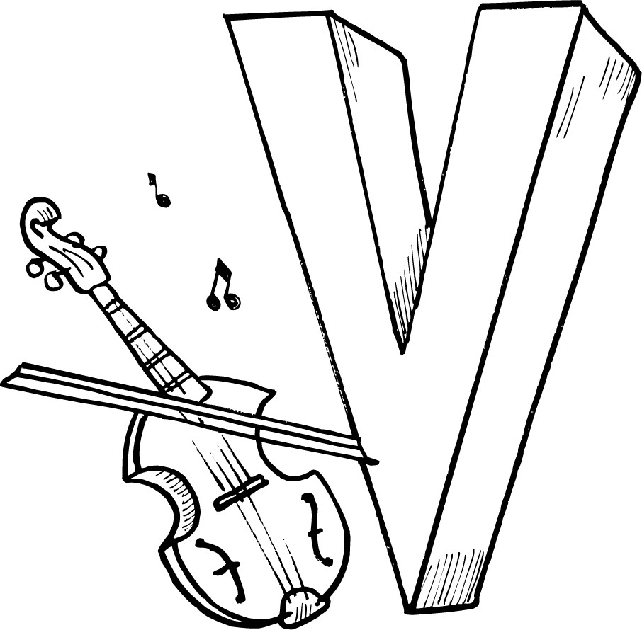 906x890 Letter V Coloring Pages Preschool