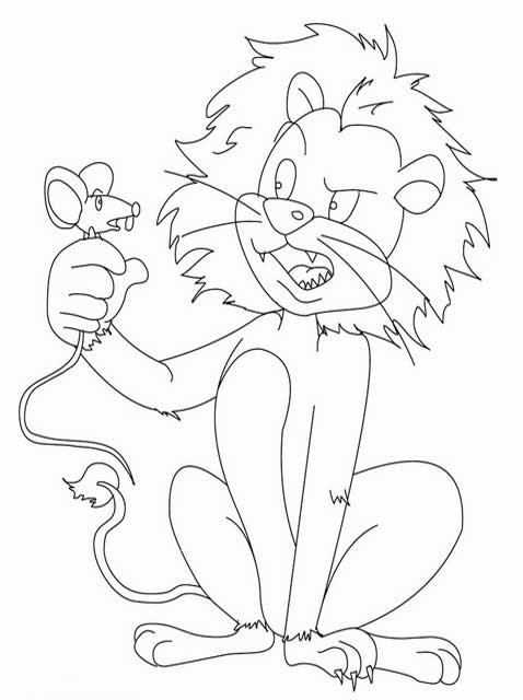 478x640 Kids Page Lion The Mouse Story Coloring Pages The Lion